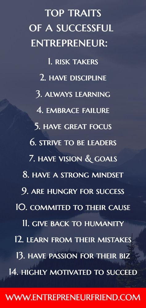 It turns out there are a number of important characteristics, qualities, and traits of successful people most individuals who succeed in anything commonly share.  The traits of successful people include:  having a strong entrepreneurial mindset, great focus, discipline, leadership skills, commitment, hunger, vision and a strong passion for their biz or cause.   Entrepreneur, Entrepreneurship, Tips, Truths, Career, Products, Entrepreneur inspiration,  Entrepreneur quotes.   Click for more info. Enterpernship Quotes, Enterpreuner Motivation Quotes, Quotes On Entrepreneurship, Enterpenur Quotes, Billionaire Mindset Inspiring Quotes, Quality Quotes Business Products, Mba Quotes Inspiration, Traits Of Successful People, Enterpuner Quote