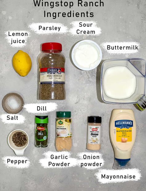 Wingstop Ranch Dressing Recipe, Wingstop Ranch Dressing, Wingstop Ranch Recipe, Wingstop Ranch, Homemade Enchilada Sauce Recipe, Ranch Dressing Recipe Homemade, Homemade Pesto Recipe, Dipping Sauces For Chicken, Roasted Garlic Hummus