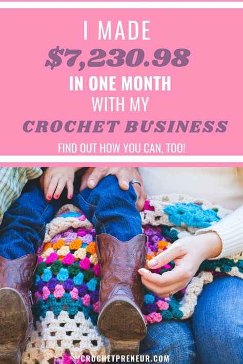 How I made over $7000 dollars with my crochet business and blog. Check out my detailed report of income, expenses and profit from selling crochet patterns, products, and maker tools. Start a Crochet blog today or take my crochet pattern writing email challenge. They'll all help you get on the road to turning your crochet hobby into a business! #crochetincomereport #crochetincome #crochetbusiness #sellcrochet #startacrochetblog #crochetblog #crochetbusiness # Crochet Products To Sell, Writing Email, Crochet Hobby, Crochet Bloggers, Successful Blogger, Crochet Shop, Crochet Business, Handmade Sellers, Crochet Blog