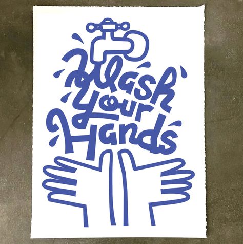 eric junker wash your hands print poster - Eric Junker Studio Washing Hands Poster, Hand Poster Design, Wash Your Hands Poster, Kids Graphic Design, Typography Poster Design, Magazines For Kids, Buy Posters, Kids App, Wash Your Hands