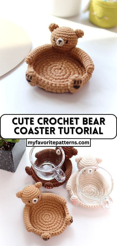 Coaster Tutorial, Tutorial Knitting, Pola Macrame, Crochet Game, Easy Crochet Animals, Crochet Strawberry, Crochet Coaster Pattern, Pola Amigurumi, Start Knitting