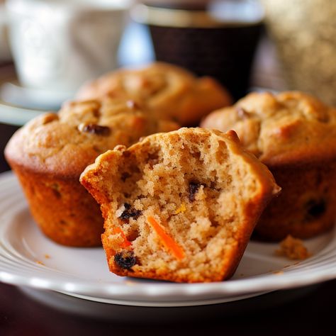 Mimi's Cafe's Carrot Raisin Muffin Recipe Recipe | Recipes.net Grape Muffin Recipes, Raisin Pound Cake Recipe, Cilantro Ranch Dressing Recipe, Carrot Raisin Muffins, Healthy Carrot Muffins, Moist Pumpkin Muffins, Carrot Muffin Recipe, Raisin Muffins, Oatmeal Muffin Recipes