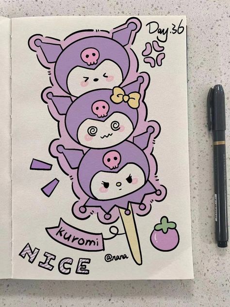 Whimsical Art Journal, Karakter Sanrio, Cute Easy Doodles, Hello Kitty Crafts, Cute Sketches, Pola Kartu, Kitty Drawing, Hello Kitty Drawing, Hello Kitty Art