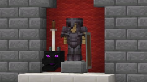 Minecraft Dragon Head Display, Minecraft Armor Display, Minecraft Trophy Room, Minecraft Throne Room, Minecraft Throne, Minecraft Museum, The Ender Dragon, Minecraft Steampunk, Minecraft Statues