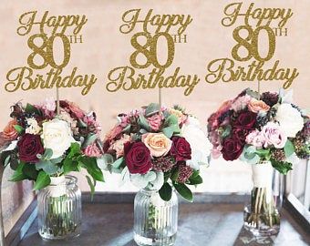 80th Birthday Flowers, 80th Birthday Party Ideas For Grandma Decoration Centerpieces, Floral 80th Birthday Party Ideas, Pink And Gold 80th Birthday Party, 21st Birthday Centerpieces, 90 Year Old Birthday Party Table Center Puece, 90th Birthday Centerpiece, 100th Birthday Party Decorations, 60th Birthday Centerpieces