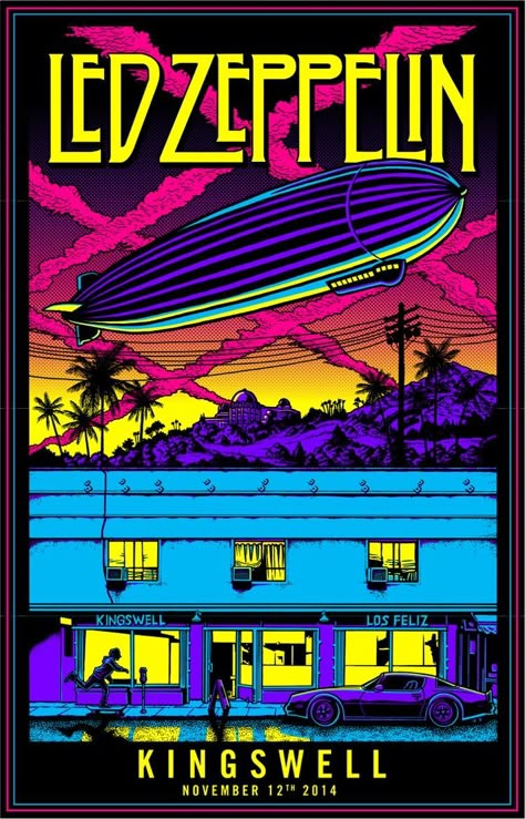 Zeppelin Poster, Led Zeppelin Concert, Led Zeppelin Poster, Zeppelin Art, Poster Rock, Rock Poster Art, Vintage Concert Posters, Music Concert Posters, Rock Band Posters