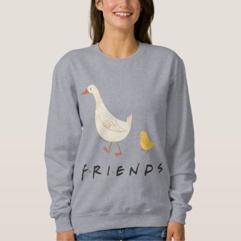 $41.10 | FRIENDS� | The Chick and the Duck #friends, friends tv show, friends show, friends tv, friends the television series, quote, friends quote, the chick and duck, chick and duck Quote Friends, Duck Sweatshirt, Tv Show Friends, Friends Quote, Friends Merchandise, Chicken Lady, Cute Sweatshirts, Friends Show, The Duck