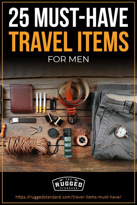 25 Must Have Travel Items For Men To Survive Your Next Holiday Getaway | Gear up with these essential #travel items every man needs to pack for their next #holiday getaway. Adventure Clothing Men, Must Have Travel Items, Essential Travel Items, Travel Light Packing, Travel Accessories For Men, Holiday Getaway, Best Travel Gifts, Items For Men, Backpack Organization