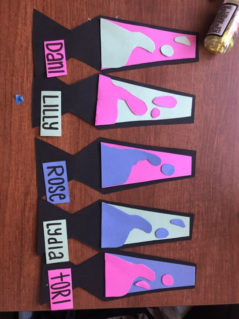 Door decoration for RA in dorms / college door name tags - lava lamps Lava Lamp Door Decs, Door Name Tags College, College Name Tags Door Decs, Lava Lamp Bulletin Board, Dorm Room Name Tags, Ra Dorm Door Decorations Name Tags, College Door Name Tags, Cute Dorm Door Decorations, College Dorm Hall Themes