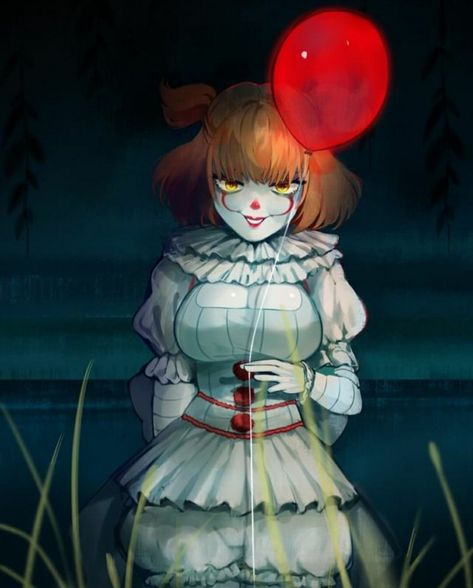 Pennywise Female, Female Pennywise, Pennywise Cosplay, Creepy Pics, Creepy Girl, Cosplay Inspo, Rule 63, Slasher Movies, Creepy Pictures