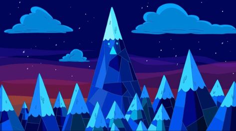 adventure time ice king mountains Croquis, Adventure Time Clouds, Adventure Time Background Landscape, Pc Wallpaper Cartoon, Adventure Time Scenery, Adventure Time Scenes, Adventure Time Landscape, Adventure Time Background, Time Background