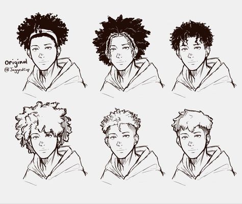 Black Male Hair Reference, Afro Drawing Reference Male, Black Man Hairstyle Drawing, Black Hairstyles Male Drawing, Afro Hairstyles Men Drawing, Afro Buns Drawing, Male Hairstyles Drawing Black, Black Man Hair Drawing, Curly Hairstyles Art Reference