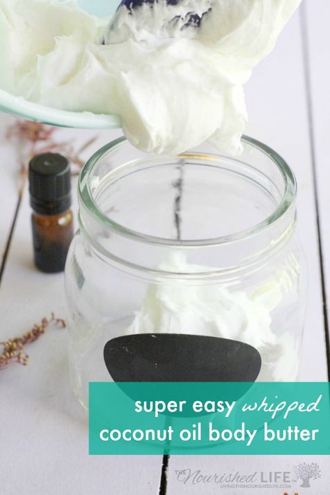 This whipped coconut oil recipe is so easy to make, it's almost effortless! #bodybutterrecipe #whippedbodybutter #diybeauty #coconutoilrecipes Whipped Coconut Oil Body Butter, Body Butter Recipe Whipped, Diy Whipped Body Butter, Body Butter Packaging, Coconut Oil Body Butter, Whipped Coconut Oil, Body Butter Recipe, Best Body Butter, Pizza Margarita