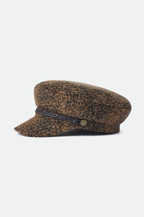 Women's Ashland Cap - Leopard – Brixton Fiddler Hat, Fiddler Cap, Women's Caps, Autumn 2024, Early Fall, Mixing Fabrics, Caps For Women, Baseball Caps, Art Music