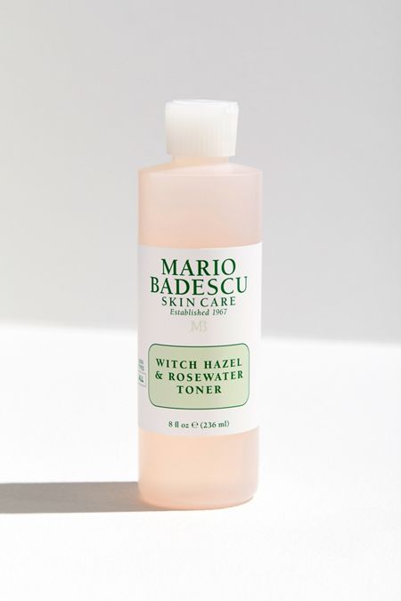 Mario Badescu Toner, Witch Hazel For Skin, Witch Hazel Toner, Hazel Eye Makeup, Rose Water Toner, Oily Skin Care Routine, Mario Badescu Skin Care, How To Apply Eyeliner, Skin Care Mask