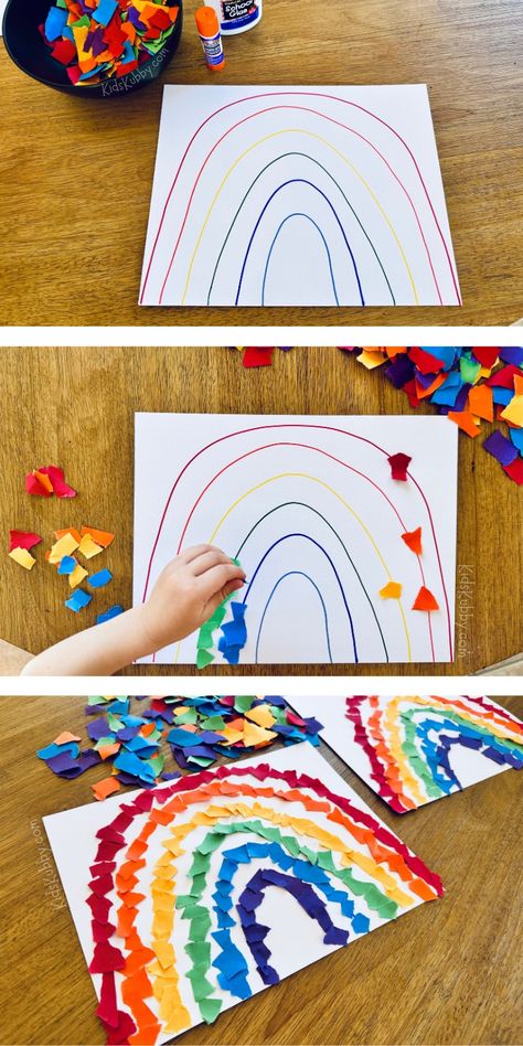 Vetenskapliga Experiment, Prek Crafts, Aktiviti Kanak-kanak, Construction Paper Crafts, K Crafts, Toddler Art Projects, Homeschool Crafts, Toddler Arts And Crafts, Preschool Arts And Crafts