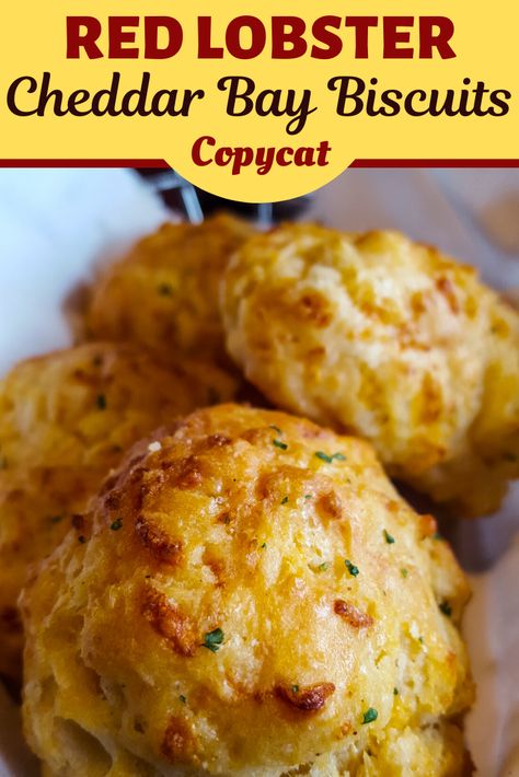 Red Lobster’s Cheddar Bay Biscuits are incredibly buttery, garlicky, cheesy, flaky, and downright addicting. Try this copycat recipe of Red Lobster’s Cheddar Bay Biscuits and be surprised at how incredibly identical they are with the original! #redlobster #copycatrecipes #cheddar #biscuits #easyrecipes Red Lobster Cheddar Bay Biscuits With Bisquick, Redlobster Copycat Recipes, Bisquick Red Lobster Biscuits, Easy Cheddar Bay Biscuits, Cheddar Biscuits Bisquick, Red Lobster Biscuits With Bisquick, Cheddar Bay Biscuits Bisquick, Biscuits With Bisquick, Cheddar Biscuits Red Lobster