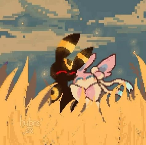 (Instagram. @hubas_ok) Umbreon X Sylveon, Umbreon And Sylveon, Sylveon And Umbreon, Sylveon X Umbreon, Sylveon Wallpaper, Umbreon Sylveon, Sylveon Art, Sylveon Umbreon, Pokemon Umbreon