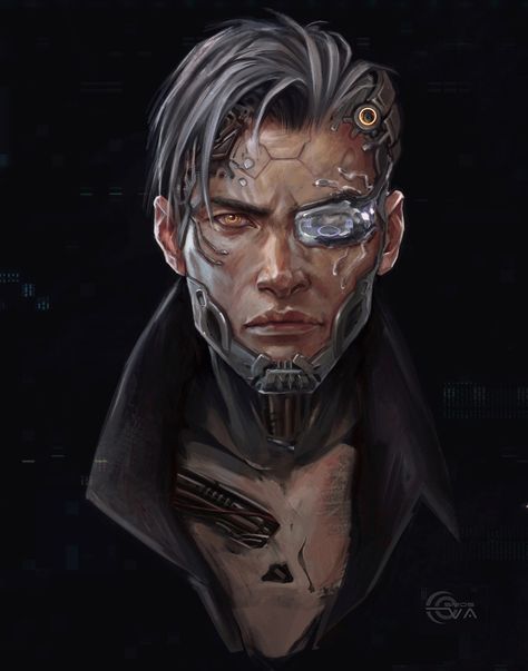 ArtStation - Samurai vs Shinobi portraits, Eva Kosmos Cyberpunk Character Art, Cyberpunk 2020, Art Cyberpunk, Cyberpunk Rpg, Cyborgs Art, Fahrenheit 451, Gato Anime, Cyberpunk Aesthetic, Arte Cyberpunk