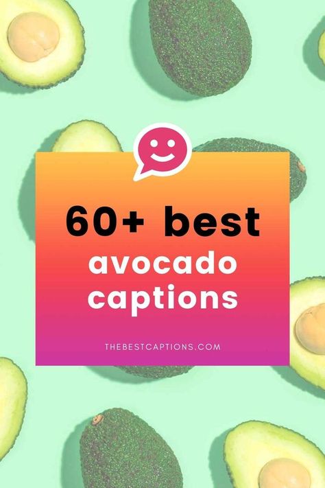 Admit it, you’re an avo-lover. With so many puns, avocado is as fun to share as it is to eat! Use these #avocado puns and avocado captions the next time you have a ripe one. Avocado Quotes Funny Humor, Avocado Toast Captions, Avocado Captions Instagram, Avocado Puns Funny, Avocado Sayings Funny, Avocado Captions, Funny Avocado Quotes, Avocado Quote, Avocado Quotes