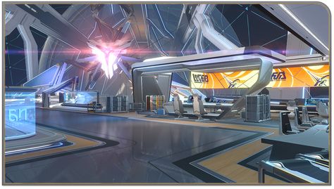 Honkai Star Rail Herta Space Station, Herta Space Station, Space Station Concept Art Interior, Hsr Background, Space Station Art, Space Station Interior, Cute Little Houses, Story Aesthetic, Anime Backgrounds