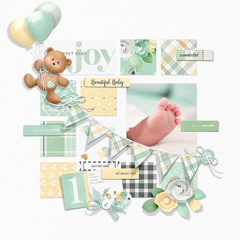 Birth Announcement Scrapbook Page Layout, Baby Scrapbook Pages Layouts, Baby Shower Scrapbook Layouts, Gender Reveal Scrapbook Page, Scrapbook Ideas For Baby, Baby Scrapbook Ideas Layout, Baby Scrapbook Layouts, Baby Scrapbook Ideas, Baby Shower Scrapbook