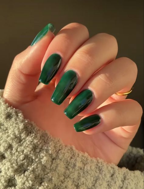 Searches On Pinterest, Tortoise Nails, Cochlear Implants, Green Acrylic Nails, Green Nail, Dream Nails, Fire Nails, Funky Nails, Chic Nails