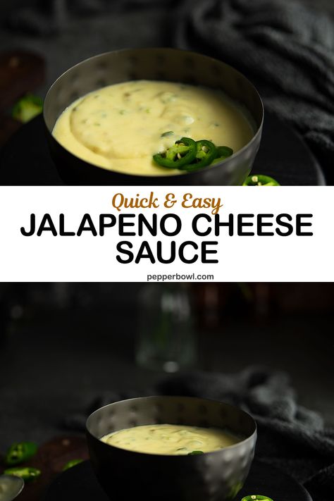 Jalapeno Nacho Cheese Sauce, Spicy Cheese Sauce Recipe, Jalapeño Cheese Sauce, Jalapeño Cream Cheese Sauce, Jalapeno Cheese Sauce, Jalapeno Sauce Recipe, Cheese Jalapeno Dip, Spicy Cravings, Spicy Cheese Sauce