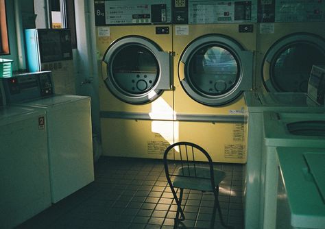 Coin Laundry, Film Camera Photography, Nostalgia Aesthetic, Laundry Mat, Sky Wallpaper, Film Inspiration, Aesthetic People, Forest Fire, Cool Apartments