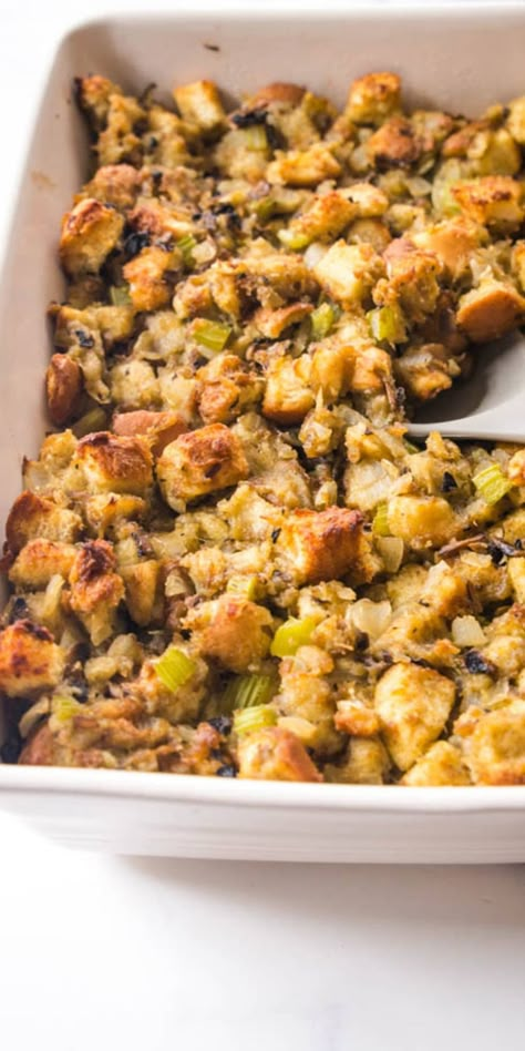 Looking for a delicious vegan stuffing recipe for Thanksgiving dinner? Look no further! This homemade vegan mushroom stuffing is so flavorful and satisfying, you won't miss the meat at all. It's the perfect side dish to complete your holiday spread. Packed with savory mushrooms and aromatic herbs, this easy vegan stuffing will be a hit with all your guests. 
| vegan mushroom stuffing | vegan stuffing with mushrooms | Homemade Stuffing Recipe Easy | Stuffing With Mushrooms, Recipe For Thanksgiving Dinner, Vegan Stuffing Recipe, Homemade Stuffing Recipe, Stuffing Vegan, Boxed Stuffing, Homemade Stuffing Recipes, Vegan Stuffing, Vegan Sweet Potato Pie