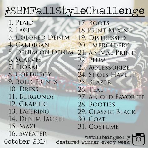 Ootd Challenge, 8th Month, October Style, O Necklace, Wardrobe Challenge, Laugh Till You Cry, Reading List Challenge, Photo Challenges, Challenge Ideas