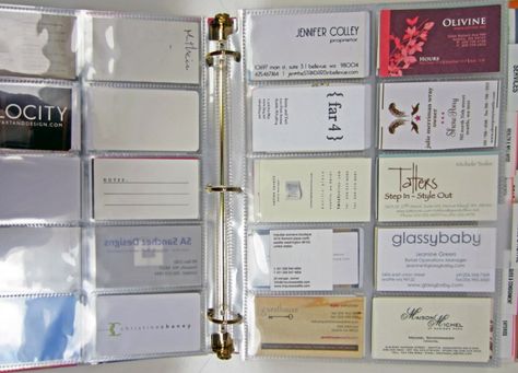 Diy Card Organizer, Card Organization Storage, Organizing Business Cards, Business Folder Organization, Greeting Card Organizer Storage, Buissness Cards, Business Card Slots Organizer, Rectangular, Business Card Displays, Business Card Organizer