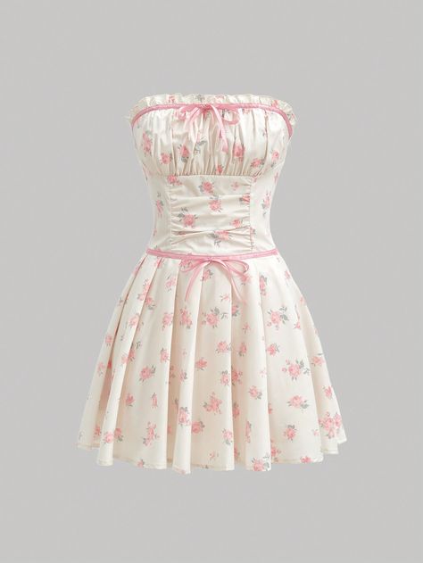 Pink Casual,Boho Collar Sleeveless Woven Fabric Floral A Line Embellished Non-Stretch  Women Clothing Cute Sleeveless Dresses, Cute Sundresses Short, Cute Dresses Pink, Cute Dress Aesthetic, Pink Dresses Casual, Dresses Aesthetic Casual, Cute Pink Clothes, Cute Pink Dresses, Dress Ideas Casual