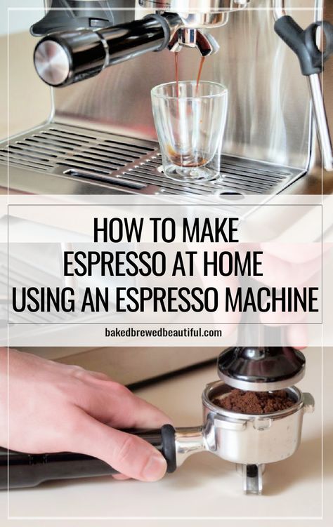 Espresso Shots At Home, Espresso Maker Recipes, Espresso Ideas, Espresso Drinks At Home, At Home Espresso, Make Espresso At Home, Espresso How To Make, Expresso Recipes, Espresso Machine Recipes