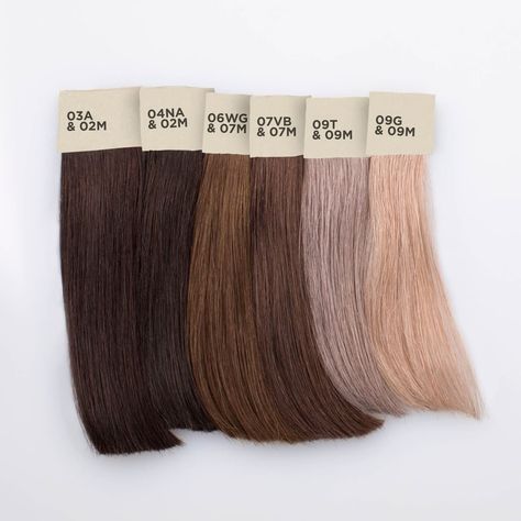 Redken on Instagram: “Check out the 🆕 Shades EQ Gloss Matte shades mixed with popular other shades. Which is your favorite?⁣⁣ ⁣⁣ Q: You've asked, "What is the…” Level 6 Hair, Shades Eq Color Chart, Hair Color Swatches, Hair Chart, Warm Brown Hair, Redken Hair Color, Mushroom Hair, Redken Hair Products, Redken Shades