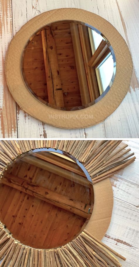 Mirror Tutorial, Spiegel Diy, Koti Diy, Cheap Diy Home Decor, Diy Wand, Dekor Diy, Home Decor Idea, Diy Holz, Diy Home Decor Easy