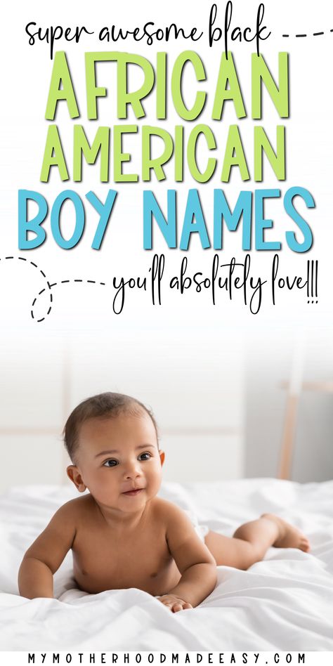 african american baby boy names Are you looking for a list of strong black baby boy names to choose a name for your little black king? If so, you’re in the right place! Keep reading for the best black boy names with rich culture and strong meanings! Black Names African Americans, Black Baby Boy Names Unique, Mixed Baby Boy Names, Mixed Baby Names, African American Boy Names, African Baby Boy Names, African American Baby Names, African Boy Names, Black Baby Names