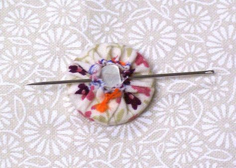 Picture of Check shank Button Crafts For Kids, Buttons Crafts Diy, Diy Buttons, Button Covers, Button Art, Button Jewelry, Fabric Beads, Fabric Covered Button, Button Crafts