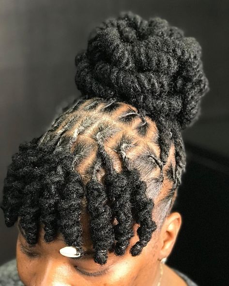 Image may contain: one or more people and closeup Dreadlock Styles, Dread Styles For Men, Dread Ideas, Loc Updo, Natural Hair Salon, Dread Styles, Natural Hair Salons, Dreads Girl, Short Locs Hairstyles