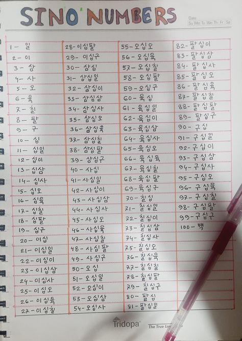 Native Numbers In Korean, Native Korean Numbers 1-100, Korean Native Numbers, Korean Numbers 1 To 100, Sino Korean Numbers, Numbers In Korean, Korean Numbers, Numbers 1 100, Korean Words Learning