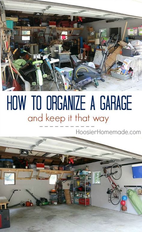 Organize A Garage, Organize Garage, Garage Organization Tips, Garage Organizing, Garage Organisation, Doors Diy, Leatherworking Tools, Garage Workshop Organization, Clean Garage