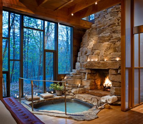 Incredible Bathtubs, Spa Bathroom Design, Hot Tub Time Machine, Indoor Hot Tub, Spa Jacuzzi, Tub Time, Loft Interior, Luxury Honeymoon, Honeymoon Suite