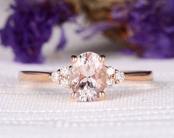 *Rose Gold Morganite Engagement Ring Wedding Women Bridal Set Pink Birthday Diamond Cushion Cut Halo Anniversary Gifts For Her Graduation ♥ Ring Mounting: 14K Rose Gold ♥ Main Stone: Morganite Size: 7mm (1.4ctw), Cushion Cut, Peachy. ♥ Accent Stones: Diamond Weight: approx. 0.22ctw (in total). * Gemstones replacement are acceptable. Ruby, Emerald, Morganite, Topaz, Tanzanite, Sapphire, Citrine, Tsavotire, Garnet, or you have any other ideas, please let me know. * Payment Plan First payment... Lavender Sapphire Engagement Ring, Peacock Sapphire, Lavender Sapphire, Oval Sapphire Engagement Ring, Oval Sapphire Ring, Rose Gold Morganite, Pink Sapphire Ring, Purple Sapphire, Wedding Rings Rose Gold