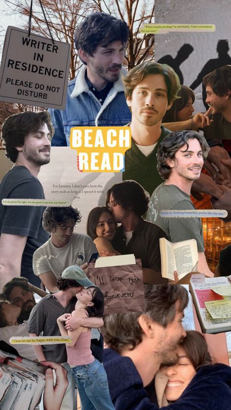 Beach Read Gus Everett, Gus Everett Aesthetic, Gus Everett Beach Read Aesthetic, Gus Beach Read, Gus Everett Beach Read, Gus Everett, Romcom Books, Emily Henry, Beach Read