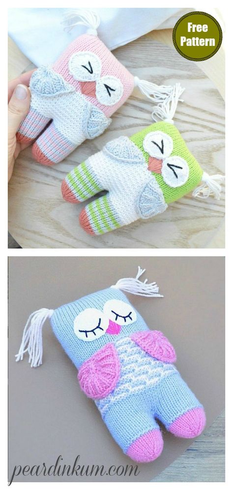 Free Owl Knitting Pattern, Knitted Teddies Free Pattern, Knitted Soft Toys Free Pattern, Easy Knitted Toys Free Patterns, Knitted Owls Pattern Free, Sewing Crafts Ideas Free Pattern, Knitting For Charity Easy Patterns, Knitting Toys Free Pattern, Knitted Toys Free Patterns Stuffed Animals