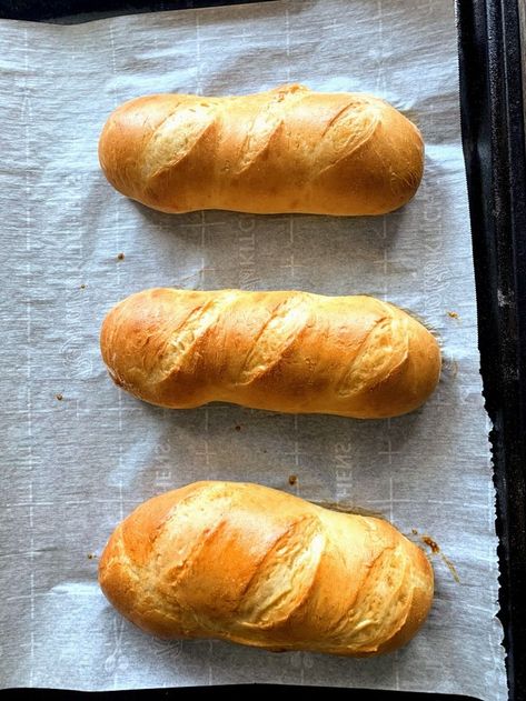 Small Batch Hoagie Rolls | Small batch baking, Bread recipes homemade, Hoagie rolls Baking Stone Bread Recipes, Small Batch Bread Rolls, Easy Hoagie Rolls, Small Batch Hot Dog Buns, Hoagie Rolls Homemade, Bread Machine Hoagie Rolls, Small Batch Hoagie Rolls, Easy Hoagie Roll Recipe, Hoagie Bread Recipe