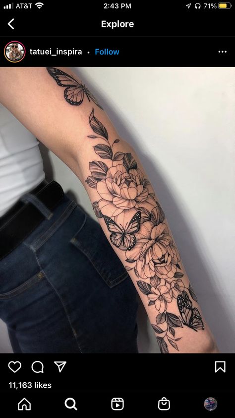 Sleeve Tattoos Butterflies, Tattoos To Honor Mom, Inside Of Arm Tattoo, Inner Arm Tattoos, Line Tattoo Ideas, Tattoos To Cover Scars, Forarm Tattoos, Wicked Tattoos, Tattoos For Women Half Sleeve