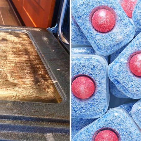 Best Oven Cleaner, Oven Cleaning Hacks, Clean Your Oven, Oven Hood, Dishwasher Tablets, Best Oven, Oven Cleaner, Food Stains, Oven Cleaning