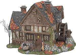 Department 56 Hocus Pocus Village The Sanderson Sister's Cottage Lit Building, 6.61 Inch, Multicolor Thomas Kinkade Art, Dept 56 Halloween, Department 56 Halloween, Pumpkin Patch Party, Lemax Spooky Town, Cottage Lighting, Spooky Town, Halloween Village, Cottage Christmas