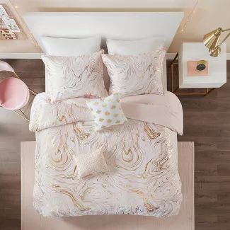 Full/Queen : Duvet Covers : Target Gold Comforter Set, Modern Comforter Sets, Elegant Comforter Sets, Gold Comforter, Small Throw Pillows, Marble Pillow, Modern Comforter, Large Throw Pillows, Gold Throw Pillows